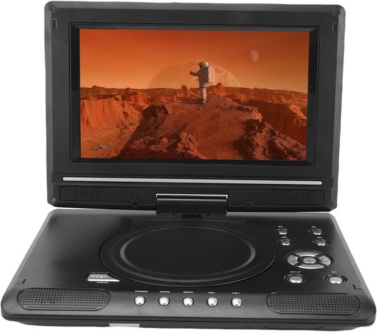Draagbare DVD Speler - 3D Speler HD Speler - Reis Entertainment - 270° Draaibaar Scherm - 9.8 Inch - Niet gespecificeerd