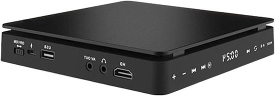 Draagbare DVD-speler - HD Video Speler - Films Kijken - 1080p HD Ondersteuning - 15 cm Scherm - Zwart