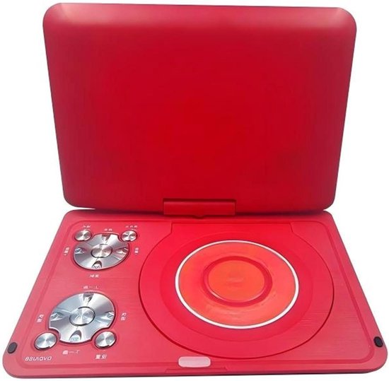 Draagbare dvd-speler - Mobiele mediaspeler - Films Kijken Onderweg - Draaibaar HD-scherm - 7 inch scherm - Roze