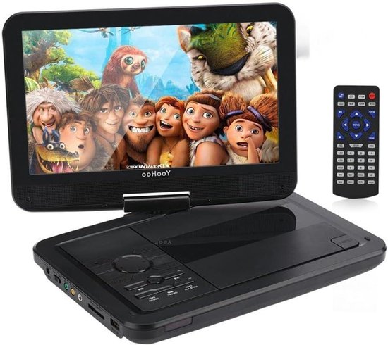 Draagbare DVD speler - Portable DVD speler - Met USB en Accu - Voor in Auto - Mediaspeler