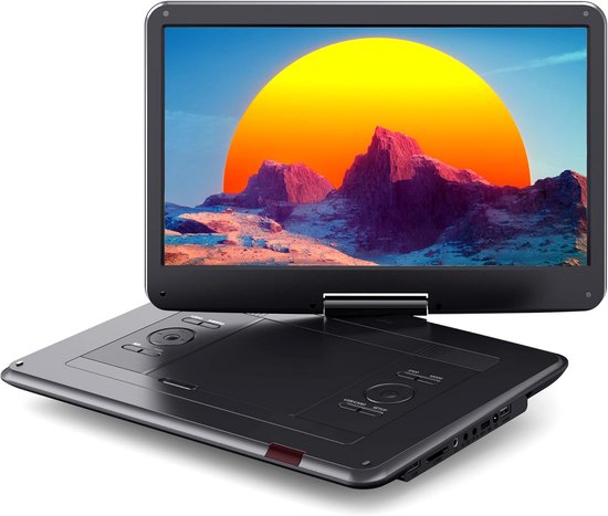 Draagbare DVD speler - Portable DVD speler - Met USB en Accu - Voor in Auto - Videospeler