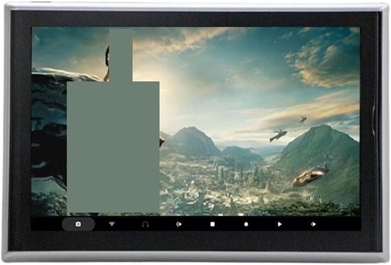 Draagbare dvd-speler voor videospelers op hoofdsteunen in auto's 10.1 Inch Auto Hoofdsteun Monitor IPS Touchscreen 1080P Auto Achterbank Videospeler FM AirPlay HDMI In met HD-roterend scherm (Color :