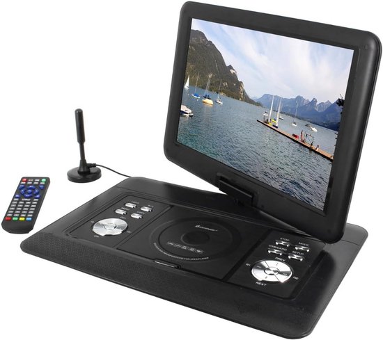 Draagbare DVD/Blu-Ray Speler 15.4 inch met Draaibaar Scherm en DVB-T2 TV Tuner