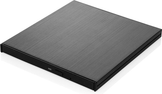 Draagbare Externe DVD Speler voor Laptop - DVD Burner - Slimline CD schrijver I USB 3.2 met USB-C - aansluiting incl. USB-C naar USB-A kabel - compact ontwerp - Slank ontwerp