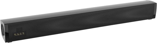 Draagbare Geluidsbalk - Compacte Speaker - Verbeter TV Geluid - 12 Volt Aansluiting - 50 cm Lengte - Zwart