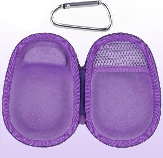 Draagbare Hard Case voor Bluetooth Speaker, Geschikt voor JBL Clip 5, Paars, Bescherming en Opbergruimte van Merkloos