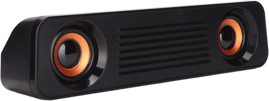 Draagbare HiFi Stereo Soundbar voor TV en Computer - Bekabelde Luidspreker met Subwoofer