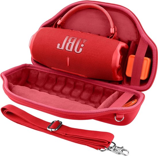 Draagbare luidspreker hoes - Beschermende tas - Muziek onderweg - Schok- en waterbestendig - 308 cm lang - Rood