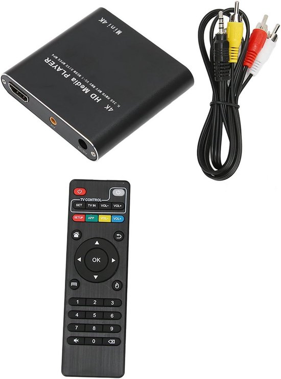 Draagbare Mediaspeler - Mini HD Speler - Thuis Entertainment - 4K Ultra HD Output - Compact Formaat