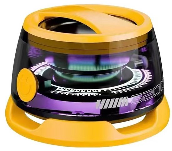 Draagbare Mini Bluetooth Luidspreker – RGB Sfeerverlichting, 3D Surround Geluid, Waterbestendig voor Douche, Kamer, Fiets, Auto en Buiten, Cadeau voor tieners, Kleur Geel