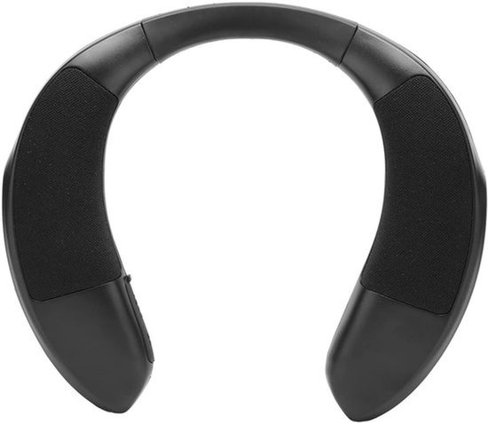 Draagbare Nekband Speaker, Draadloze Draagbare Speaker, Multifunctionele Handsfree Duidelijke Oproepen Stereo Geluid Bluetooth Speaker, voor Fietsen, Wandelen