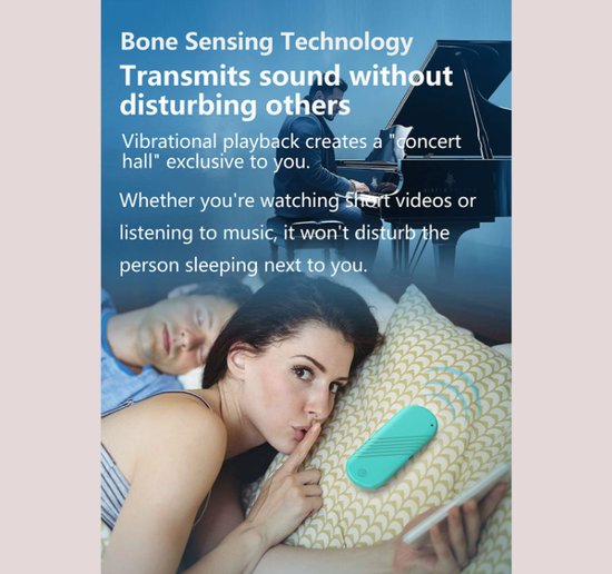 Draagbare slaapspeaker met twee luidsprekers van Lake Blue, met kaartsleuf, Bluetooth en timerfunctie van Merkloos