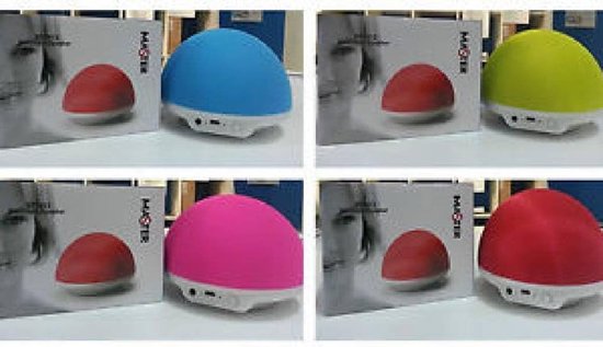 Draagbare Speaker - Bluetooth Geluid - Muziek Luisteren - Met AUX Poort - 3 Uur Speeltijd - Lichtblauw