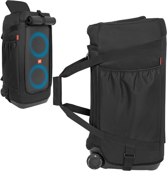 Draagbare Speaker Case voor JBL PartyBox 310, Bescherming, Zwart, Ideaal voor Feesten en Reizen