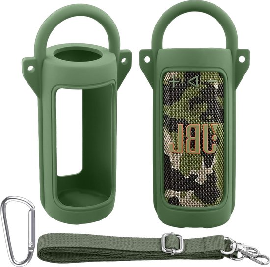 Draagbare Ultralichte Beschermhoes voor JBL Grip Bluetooth Speaker met Carabiner en Schouderband, Ideaal voor Reizen en Outdoor Gebruik