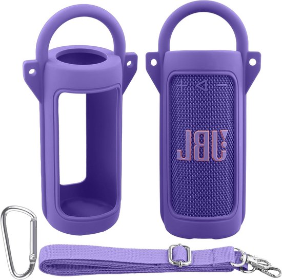 Draagbare Ultralichte Beschermhoes voor JBL Grip Bluetooth Speaker met Carabiner en Schouderband, Perfect voor Reizen en Activiteiten