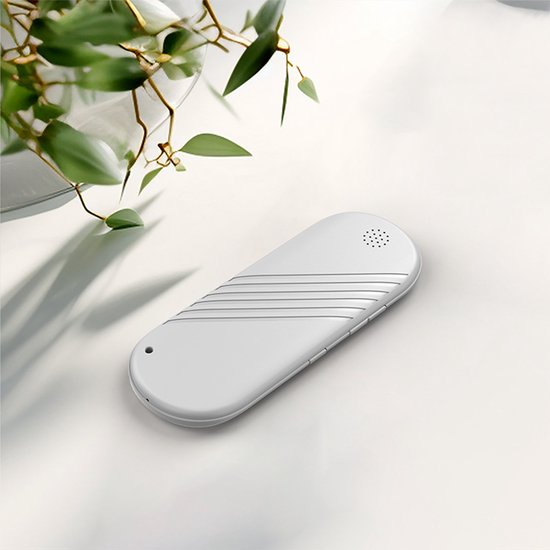 Draagbare, witte slaapspeaker met twee speakers, kaartsleuf, Bluetooth en timerfunctie. van Merkloos