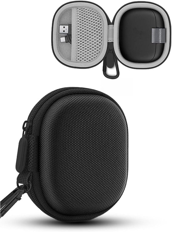 Draagtas voor Soundcore P40i by Anker draadloze hoofdtelefoon, daunke EVA-opbergtas, schokbestendig, krasbestendig, eenvoudig te gebruiken en te dragen, zwart