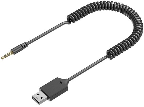 DrPhone CarLink Bluetooth 5.4 AUX Ontvanger - USB naar 3.5mm Jack Audio Adapter voor Auto en Speaker van DrPhone