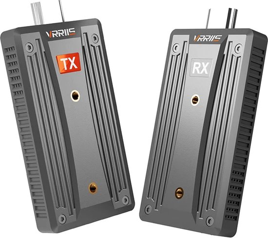 DrPhone StreamSync – Draadloze HDMI Ontvanger & Zender – 180 Meter Bereik – 1080P HDMI Extender – RX / TX - Zwart van DrPhone