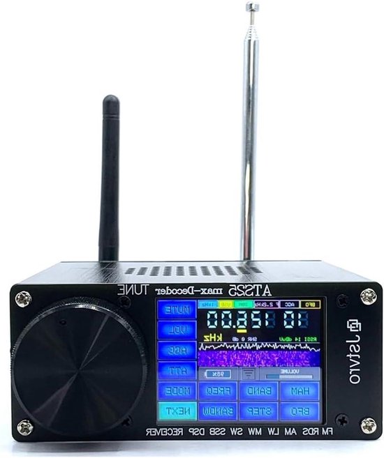 DSP Radio Ontvanger - Kortegolf Radio - Muziek Luisteren - WiFi Connectiviteit - 2.4 inch Touchscreen - Zwart