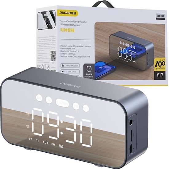 Dudao - Y17 - Bluetooth horloge/luidspreker - zilver van Merkloos