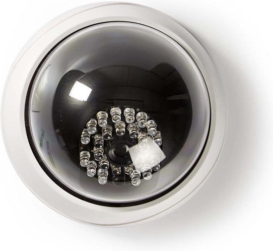 Dummy Dome Beveiligingscamera Met Oplichtende Ir Leds In Het Donker | Nedis | Dummy camera van Nedis