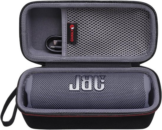 Duurzame Beschermcase voor JBL Flip 7/6, Grip, Tuner 2/3 en Essential 2/3 SE Draagbare Bluetooth Speaker - Grijs, Schokbestendig en Waterdicht