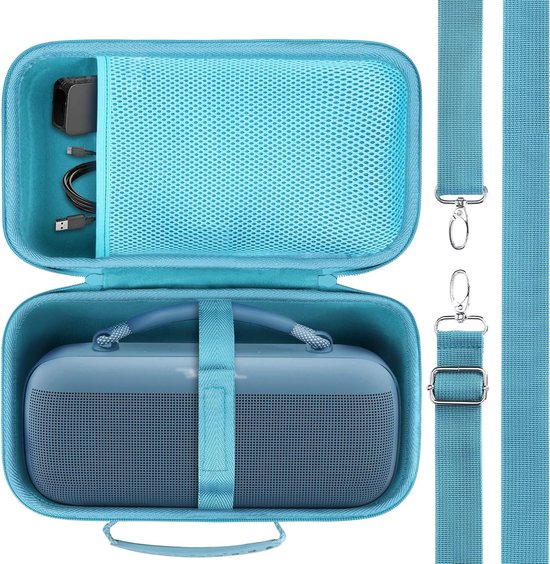 Duurzame Hard Case voor Bose SoundLink Max Draagbare Speaker met Beschermende Hoes in Stone Blue