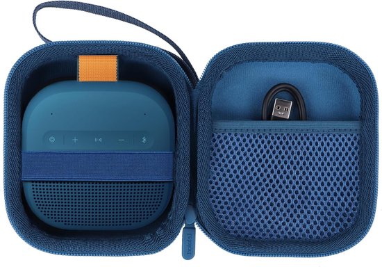 Duurzame Hard Case voor Bose SoundLink Micro (2e Gen.) Draagbare Speaker - Donkerblauw, Schokbestendig en Waterdicht van Merkloos