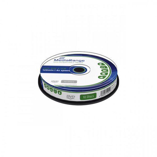 DVD-RW MediaRange 4.7GB-120min 4x speed - 10 stuks