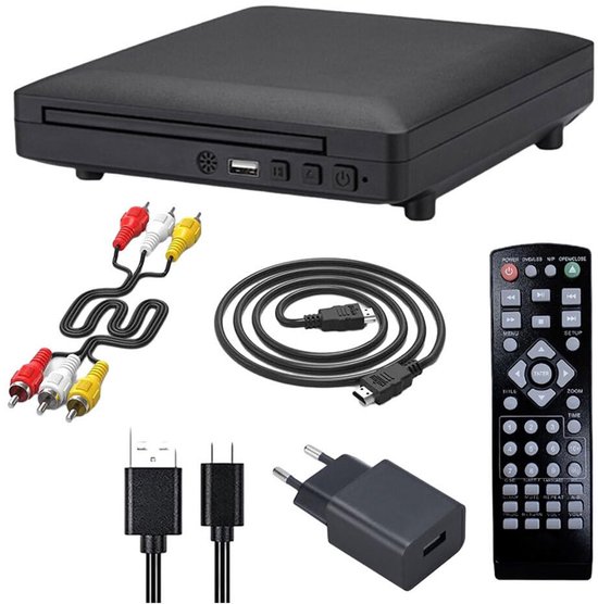 DVD-speler - 1080p HD DVD-speler - Met HDMI-interface - USB-interface - Afstandsbediening - Europese standaardstekker van Ruijingsky