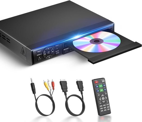 Dvd-speler - Cd-speler - Films Kijken - Regiovrij Afspelen - 1080P HD - Zwart