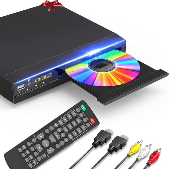 Dvd Speler - Cd-speler Media - Home Karaoke - Regiovrij Afspelen - 1080P HD - Zwart