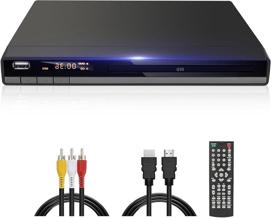 Dvd Speler - HdmI Speler - Films Kijken - Regiovrij Afspelen - 1080P Upscaling - Zwart