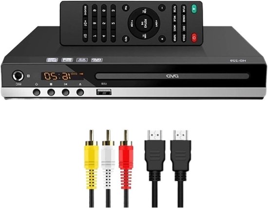 DVD-speler High-definition 1080P Dvd-speler For Thuis, Alle Regiovrije Ingebouwde MIC-poort