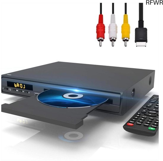Dvd Speler - Mediaspeler - Films Kijken - Regio Vrij - 1080p Resolutie - Zwart
