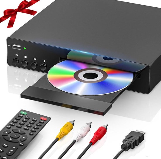 DVD Speler - Mediaspeler - Thuisbioscoop Ervaring - Regiovrij Afspelen - Compact Ontwerp - Zwart
