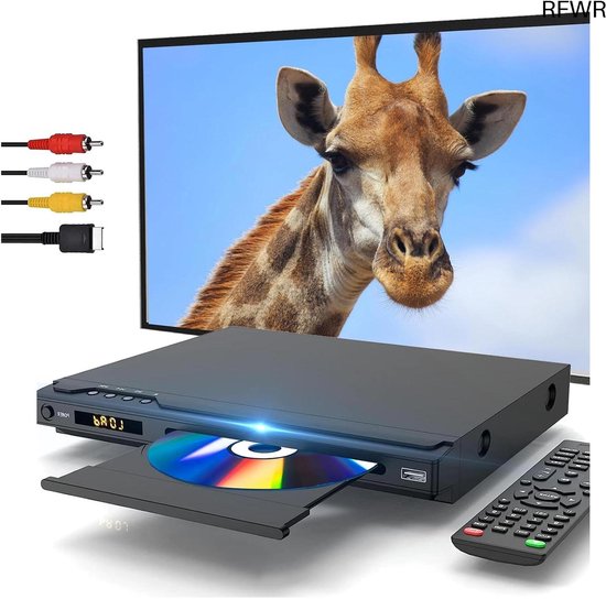 DVD Speler met HDMI - Blu Ray Spelers - Externe DVVD Speler - Zwart filmkijker