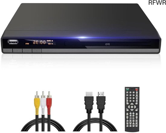 DVD Speler met HDMI - Blu Ray Spelers - Externe DVVD Speler - Zwart media apparaat