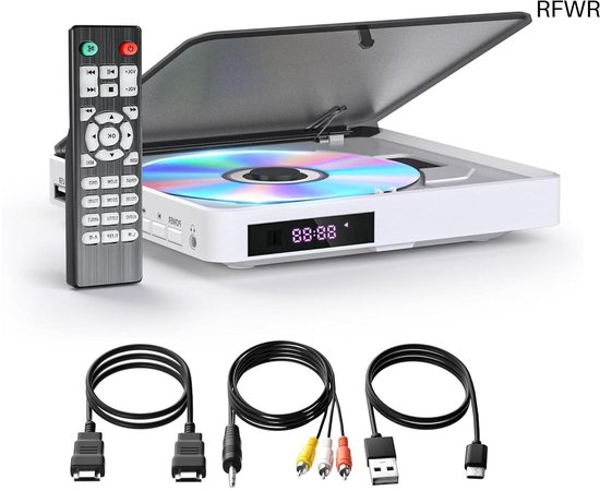 DVD Speler met HDMI - Blu Ray Spelers - Externe DVVD Speler - Zwart videoapparaat