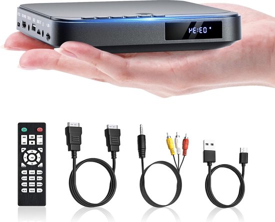 DVD Speler met HDMI - Externe DVD Speler 1080P - Blu Ray Spelers – Portable – Zwart