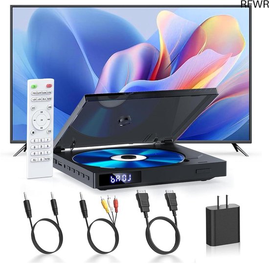 DVD Speler met HDMI - Externe DVVD Speler - Zwart - Multimedia