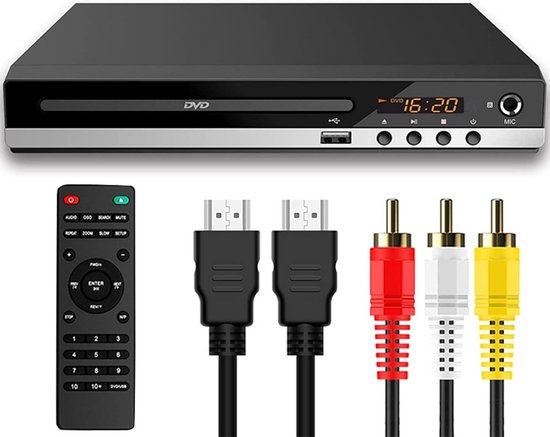 Dvd Speler - Mini Cd Speler - Films Kijken - Regiovrij - Compact - Zwart