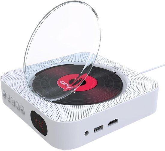 Dvd-speler - Muziekspeler - Thuisentertainment - Ingebouwde Bluetooth - 1080P HD - Wit