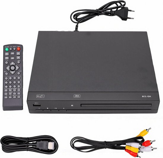 Dvd-speler voor Tv - Home Stereo-speler - Film Avonden - Alle Regio's 1080P HD - Compact Ontwerp - Zwart