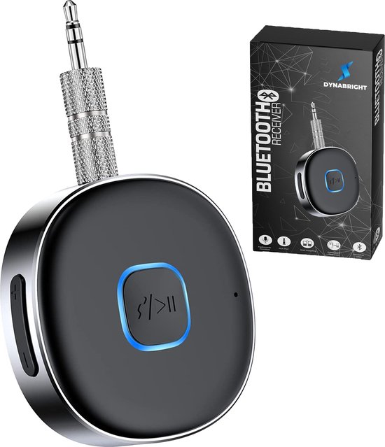 DynaBright Bluetooth Receiver - BT 5.0 - 3.5MM AUX - Bluetooth Ontvanger - Handsfree Bellen - Bluetooth Audio Receiver van DynaBright