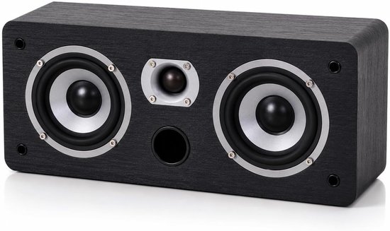 Dynavoice Magic CR-4 Black Matt – Passive Center Speaker 2-Way, 2x4" Woofer + 1" Tweeter, Only 11cm Deep, Front Bass - ShopVlot