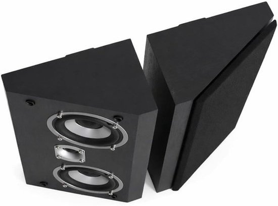 Dynavoice Magic FX-4 Black – Surroundspeakers voor home cinema (Pair), wand-/plafondspeakers, Dolby Atmos compatible.