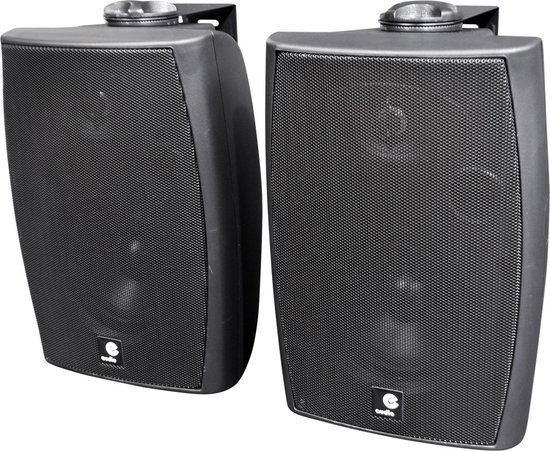 E-Audio 120 Watt Actieve Luidspreker set Zwart met Bluetooth 4.0 van Merkloos